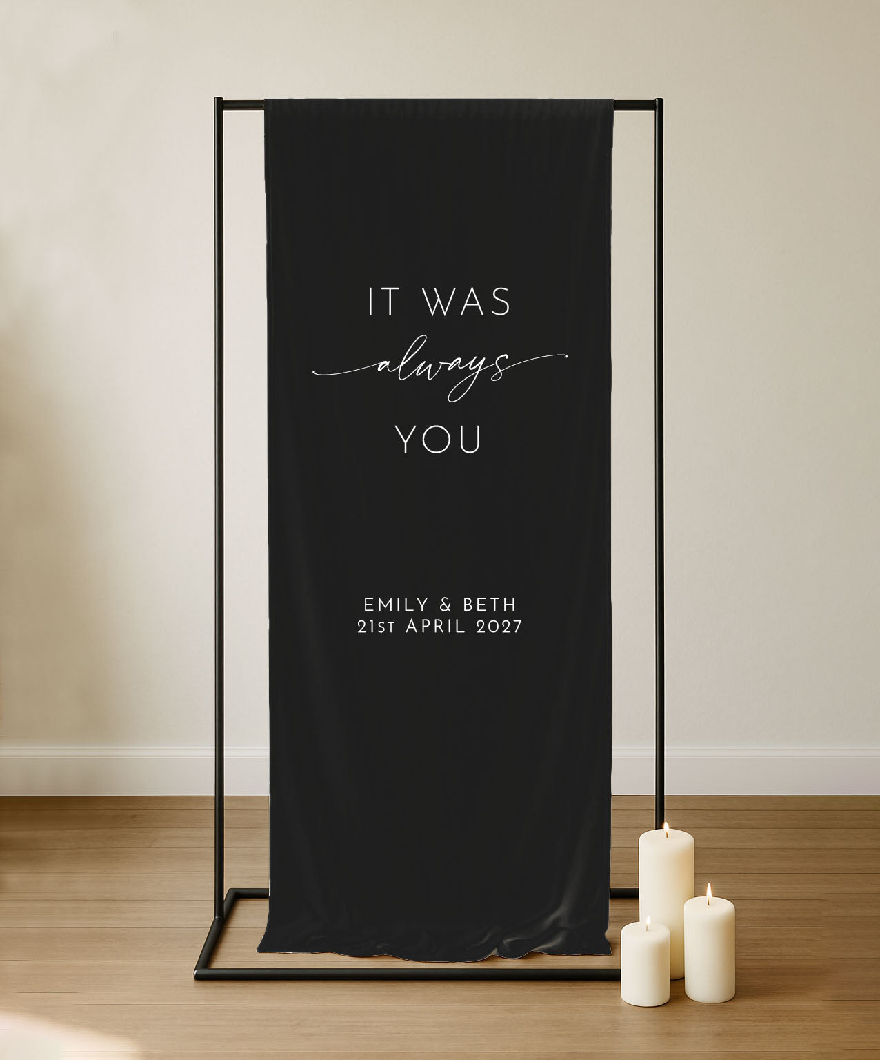 Odite Sign | Fabric Quote Sign