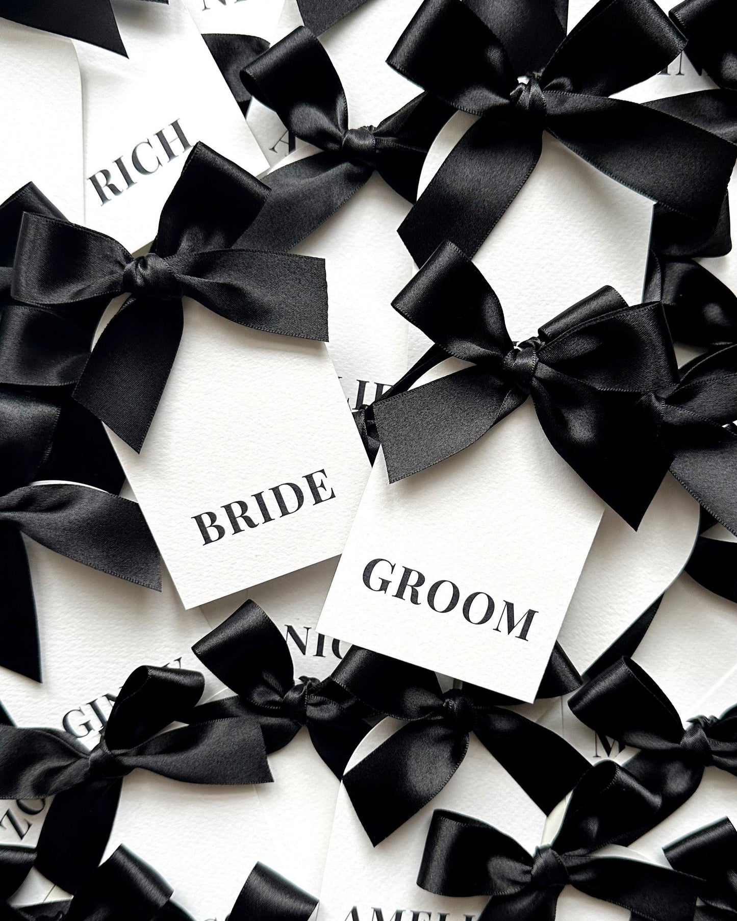 Calypso Place Name Card | with Bow