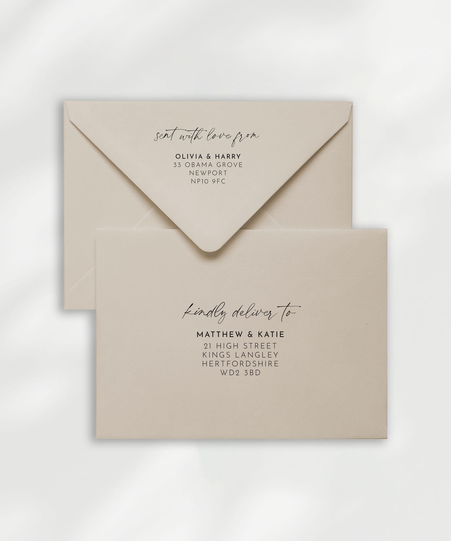 Aura Envelope Name & Address Printing