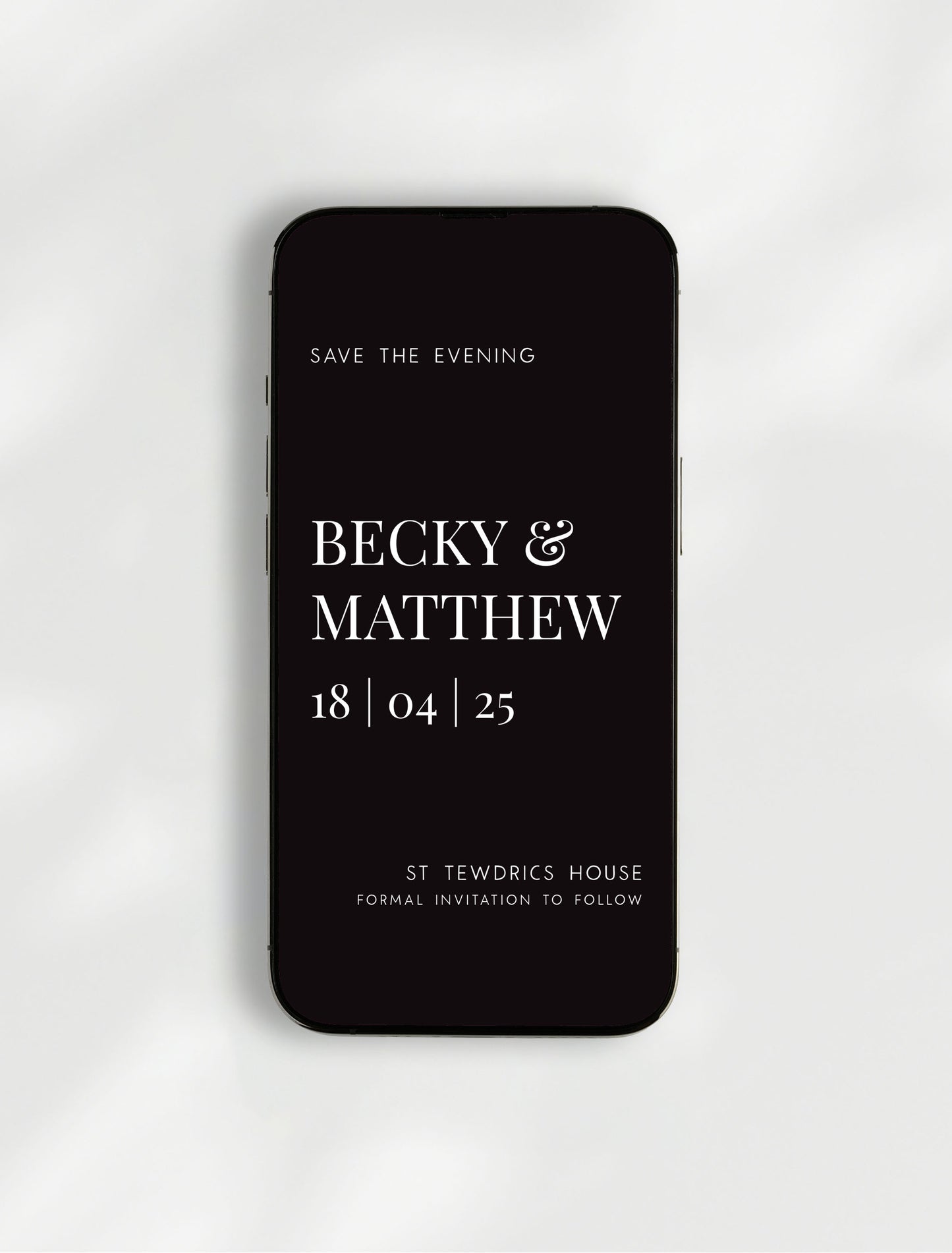 Persephone Save the Evening | Digital E-Invite