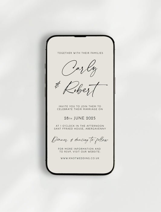 Aura Wedding Invitation | Digital E-Invite