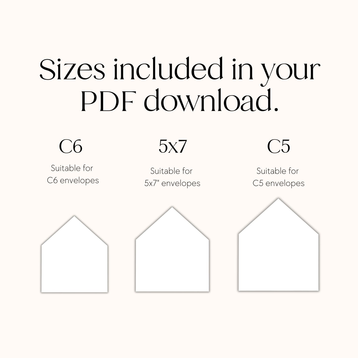 Sofia Envelope Liner | Printable Download Template