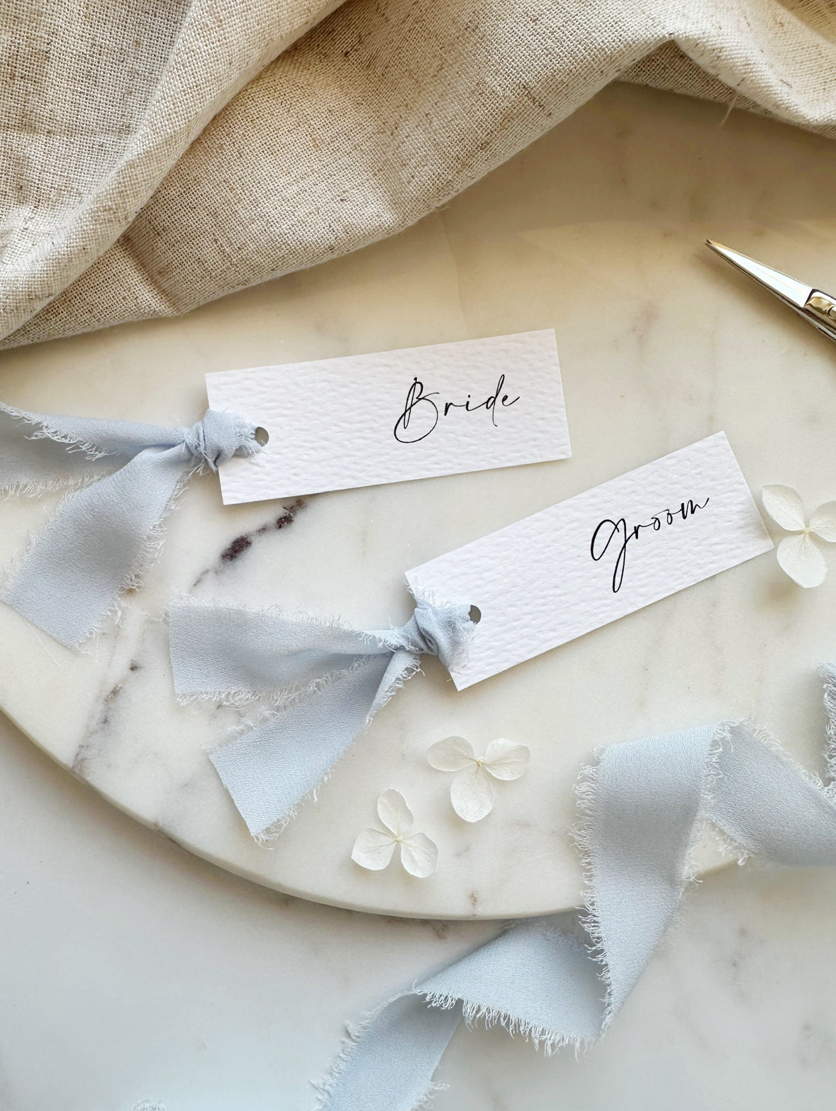 Maia Place Name Card | with Ribbon
