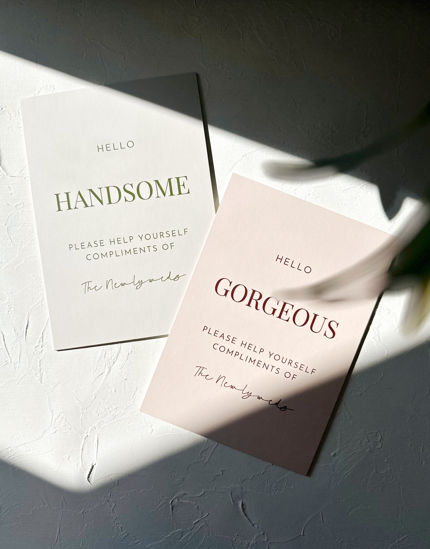 Persephone Decorative Signage | Free-Standing | Toiletries Sign | Guest Book Sign | Champagne Tower Sign + More