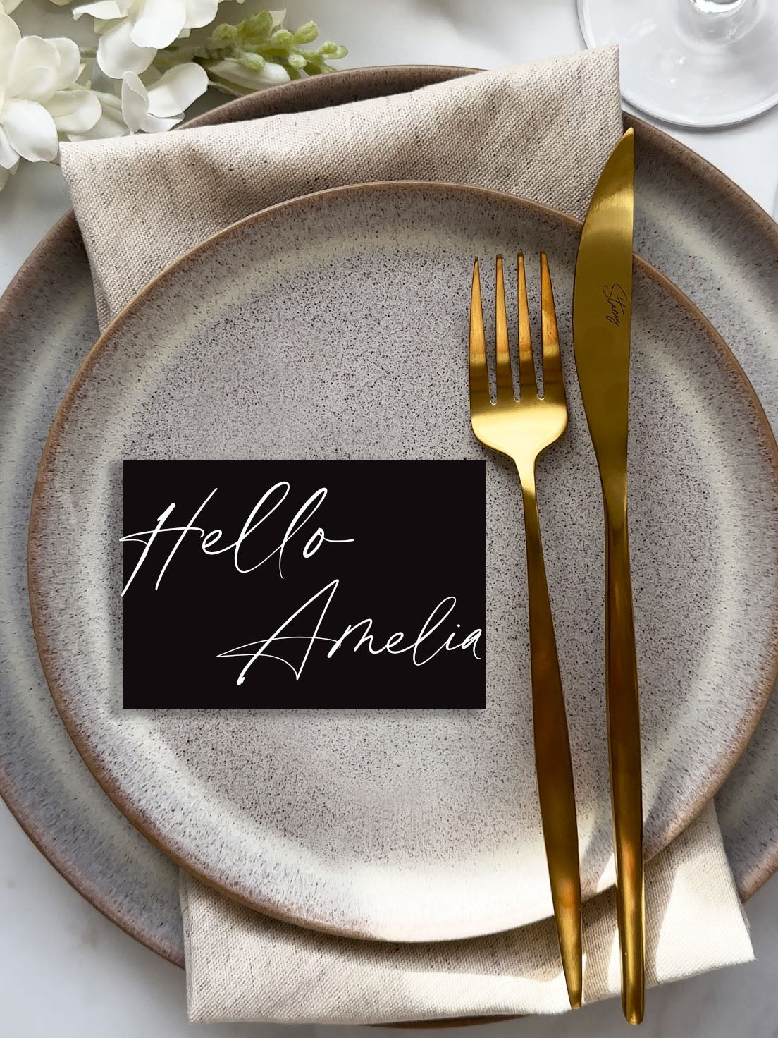 Aura Place Name Card