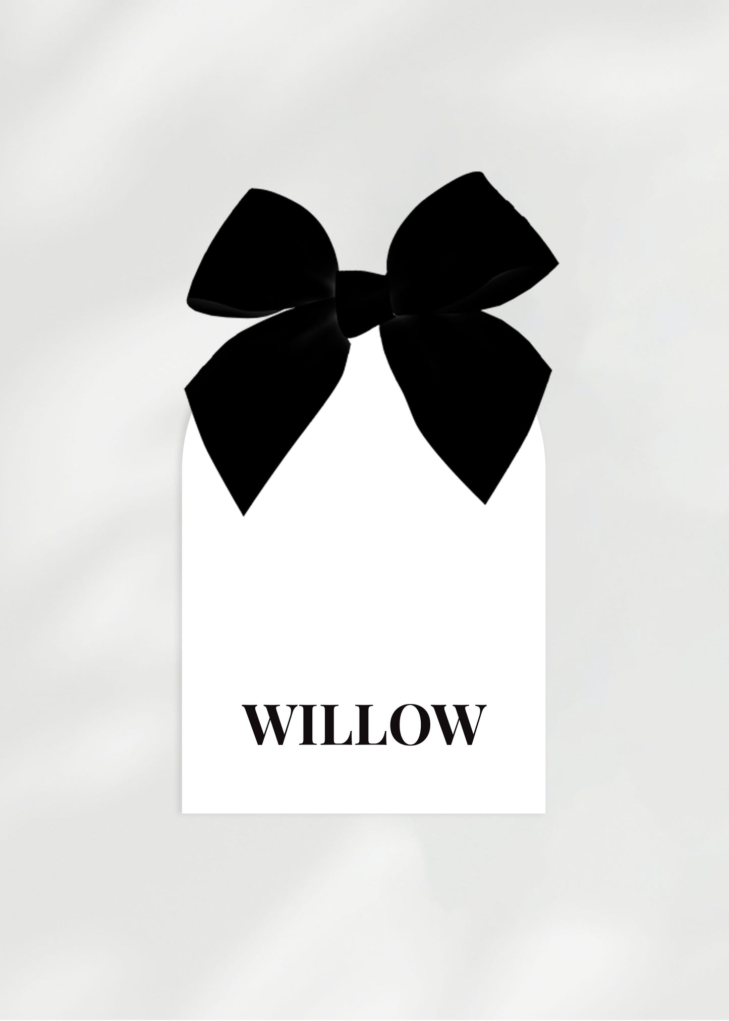 Calypso Place Name Card | with Bow