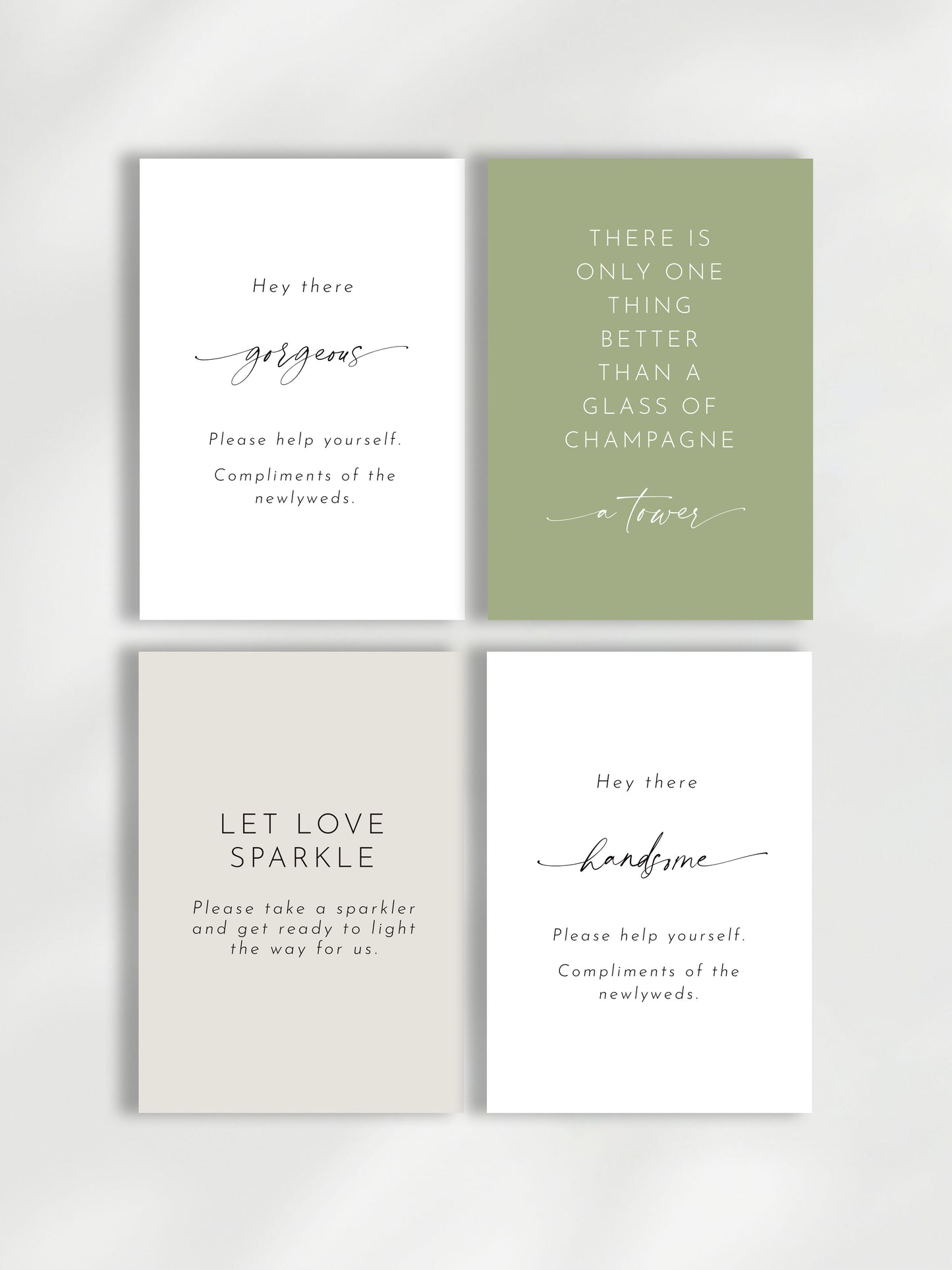 Odite Decorative Signage | Free-Standing | Toiletries Sign | Guest Book Sign | Champagne Tower Sign + More