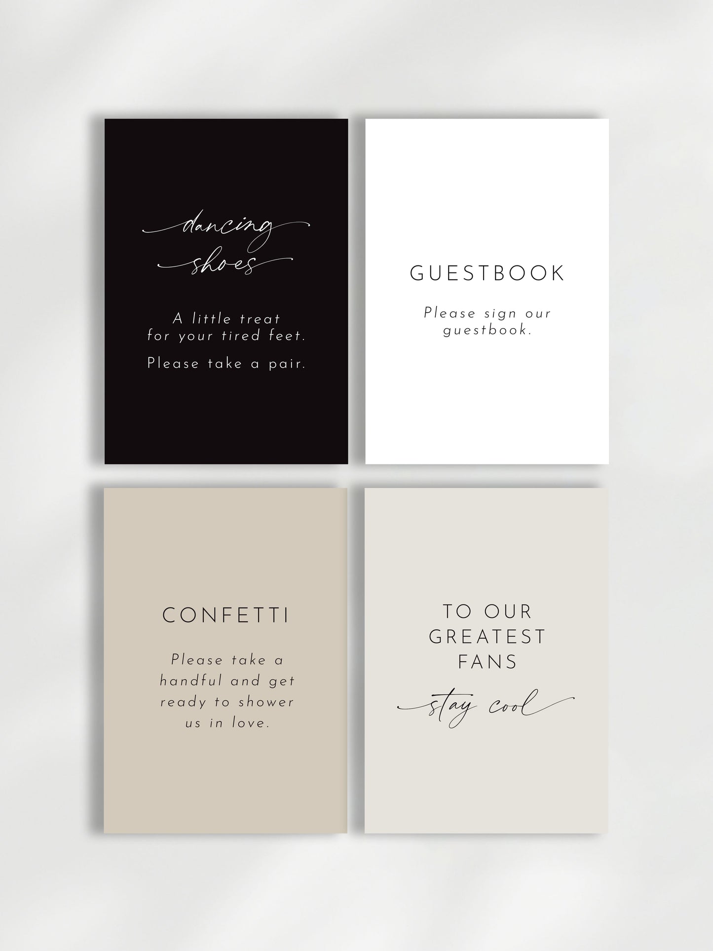 Odite Decorative Signage | Free-Standing | Toiletries Sign | Guest Book Sign | Champagne Tower Sign + More