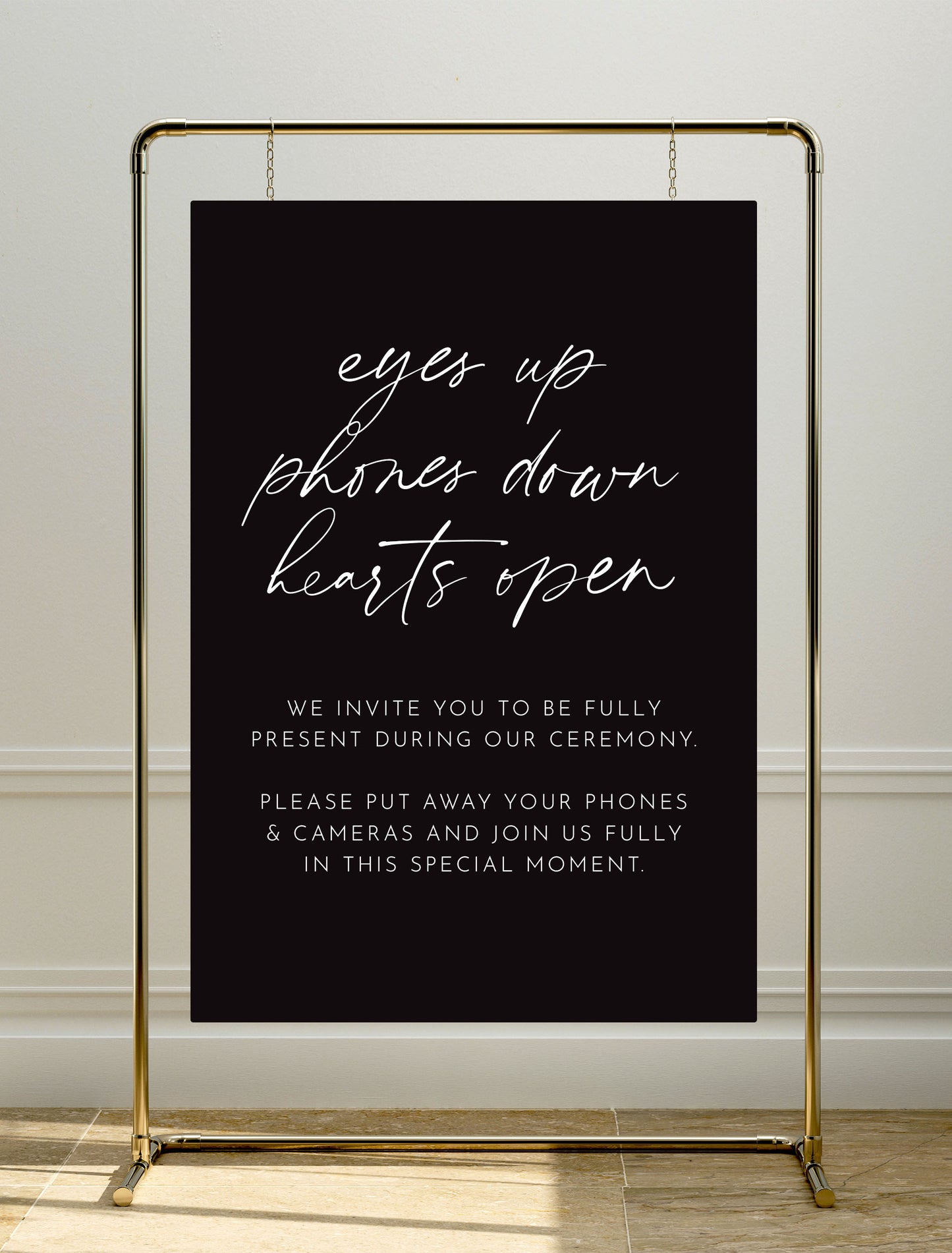 Aura Sign | Unplugged Ceremony Sign