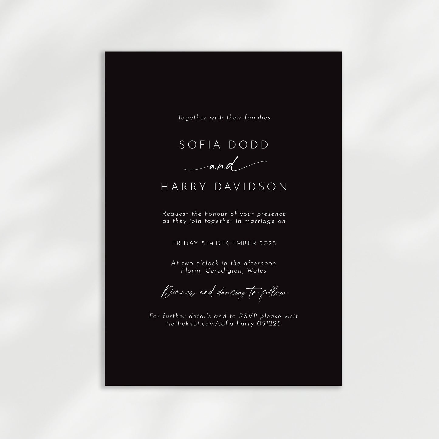 Odite Wedding Invitation | Day Guest