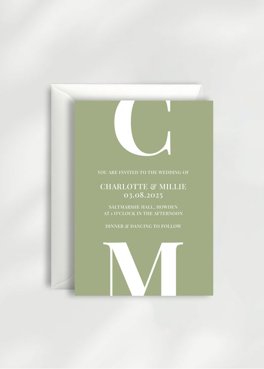 Calypso Wedding Invitation | Day Guest