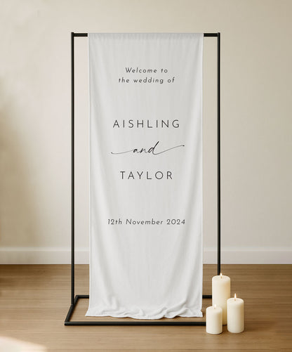 Odite Sign | Fabric Welcome Sign