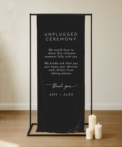 Odite Sign | Fabric Unplugged Ceremony Sign