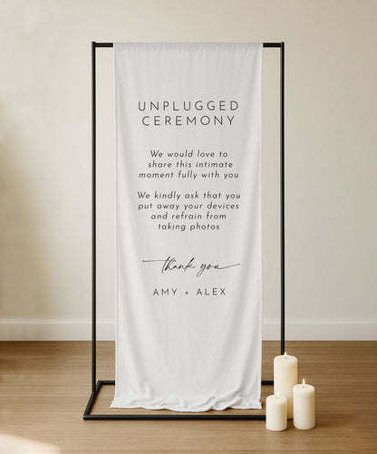 Odite Sign | Fabric Unplugged Ceremony Sign