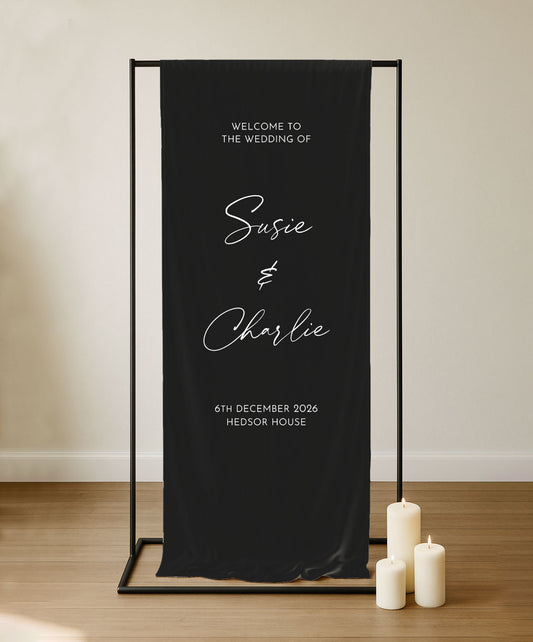 Aura Sign | Fabric Welcome Sign
