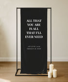Calypso Sign | Fabric Quote Sign