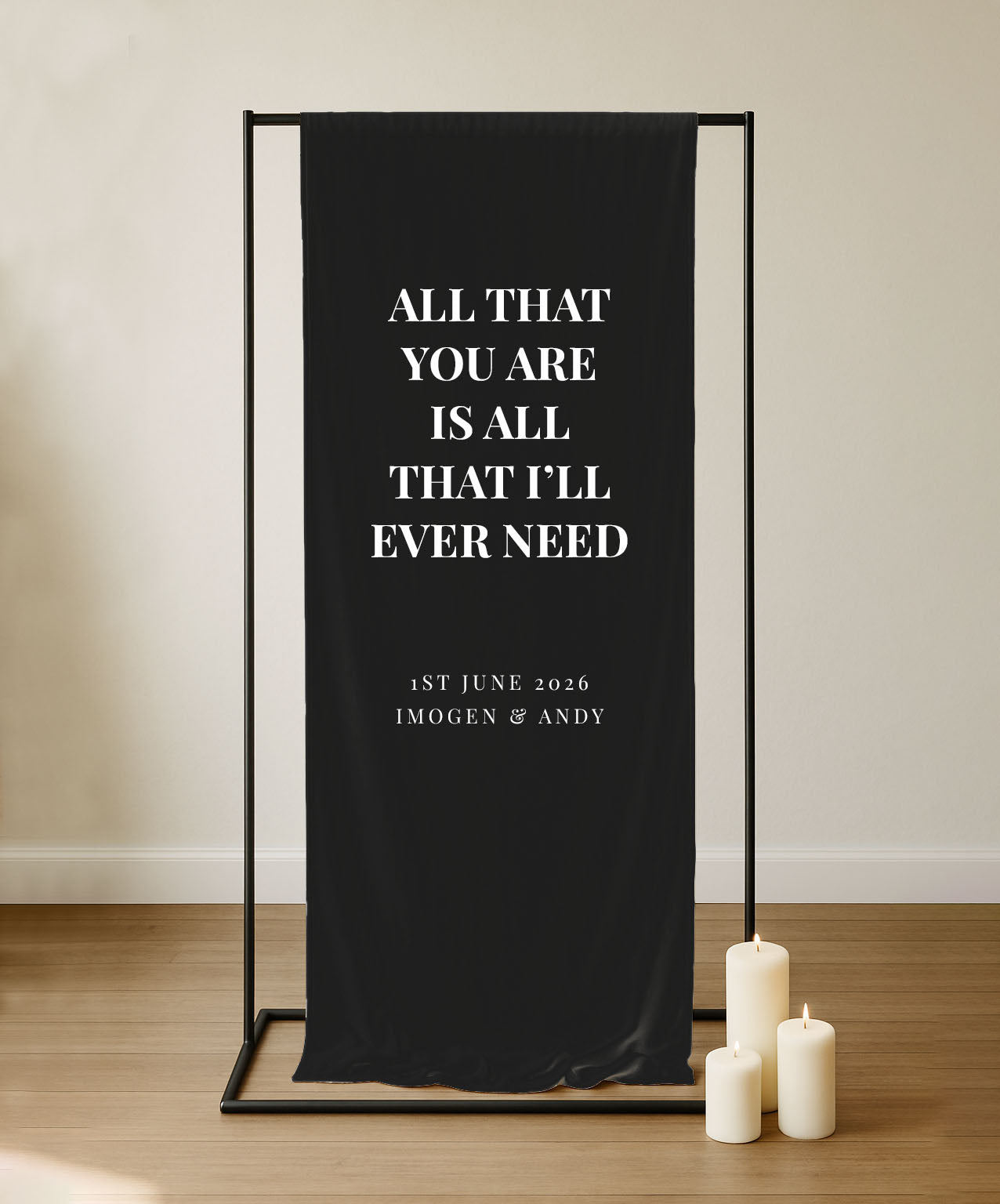 Calypso Sign | Fabric Quote Sign
