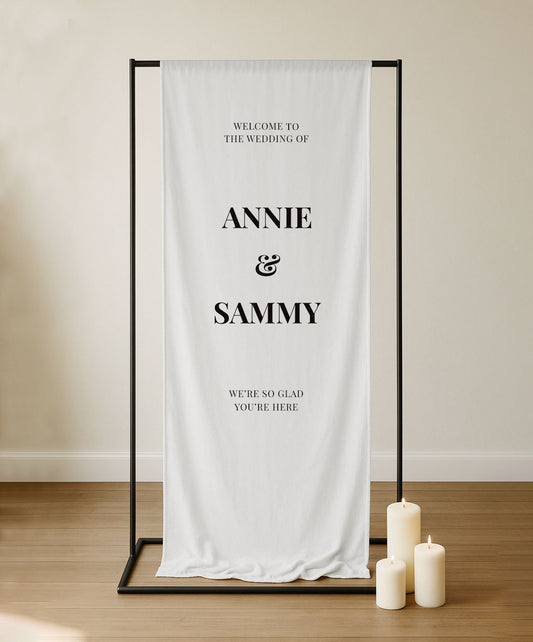Calypso Sign | Fabric Welcome Sign