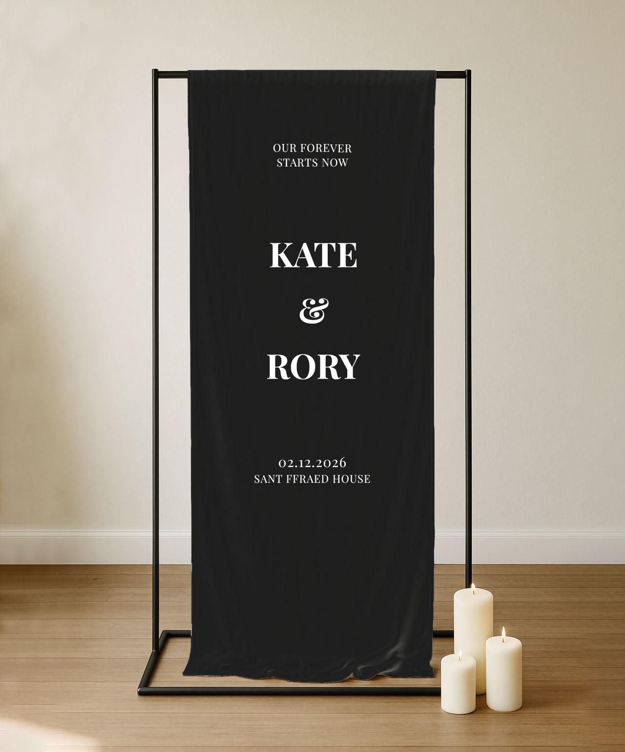 Calypso Sign | Fabric Welcome Sign