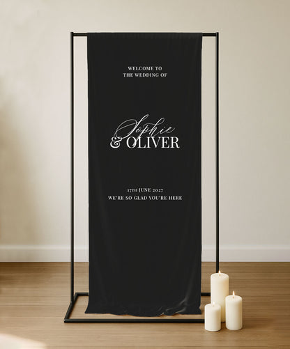 Ophelia Sign | Fabric Welcome Sign