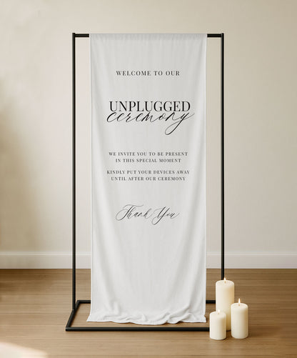 Ophelia Sign | Fabric Unplugged Ceremony Sign