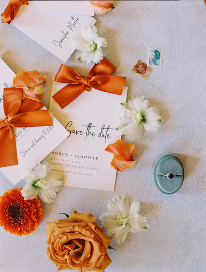 Hera Save the Date with Bow