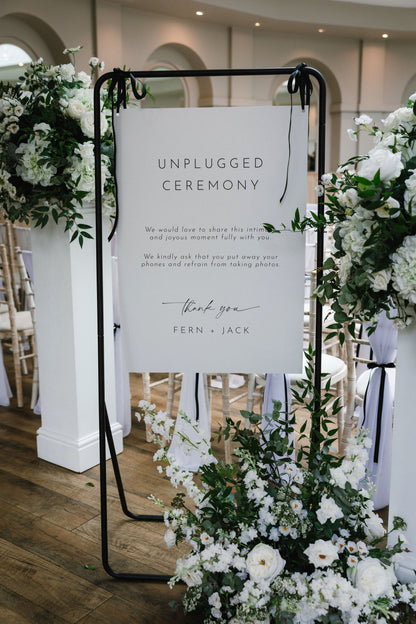 Odite Sign | Unplugged Ceremony Sign