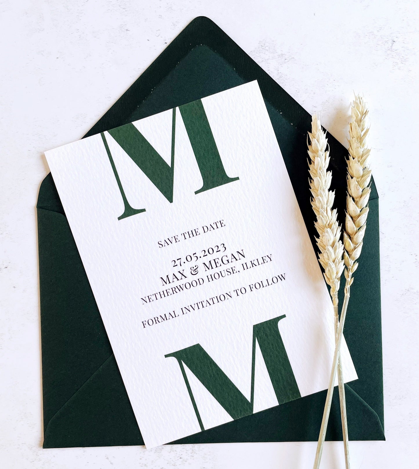 Premium Envelope - Pine Green