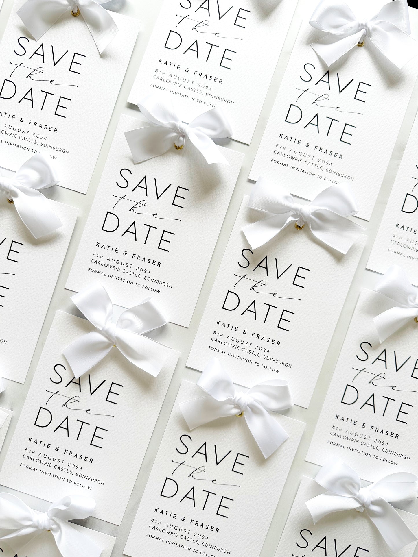 Odite Save the Date with Bow