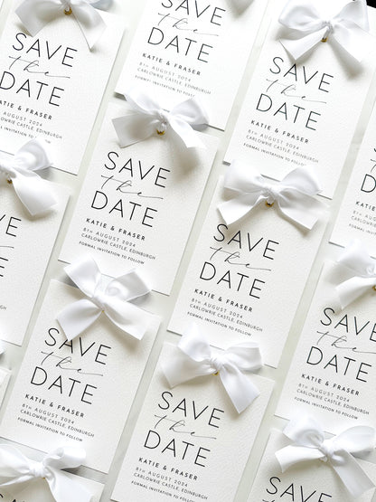 Odite Save the Date with Bow