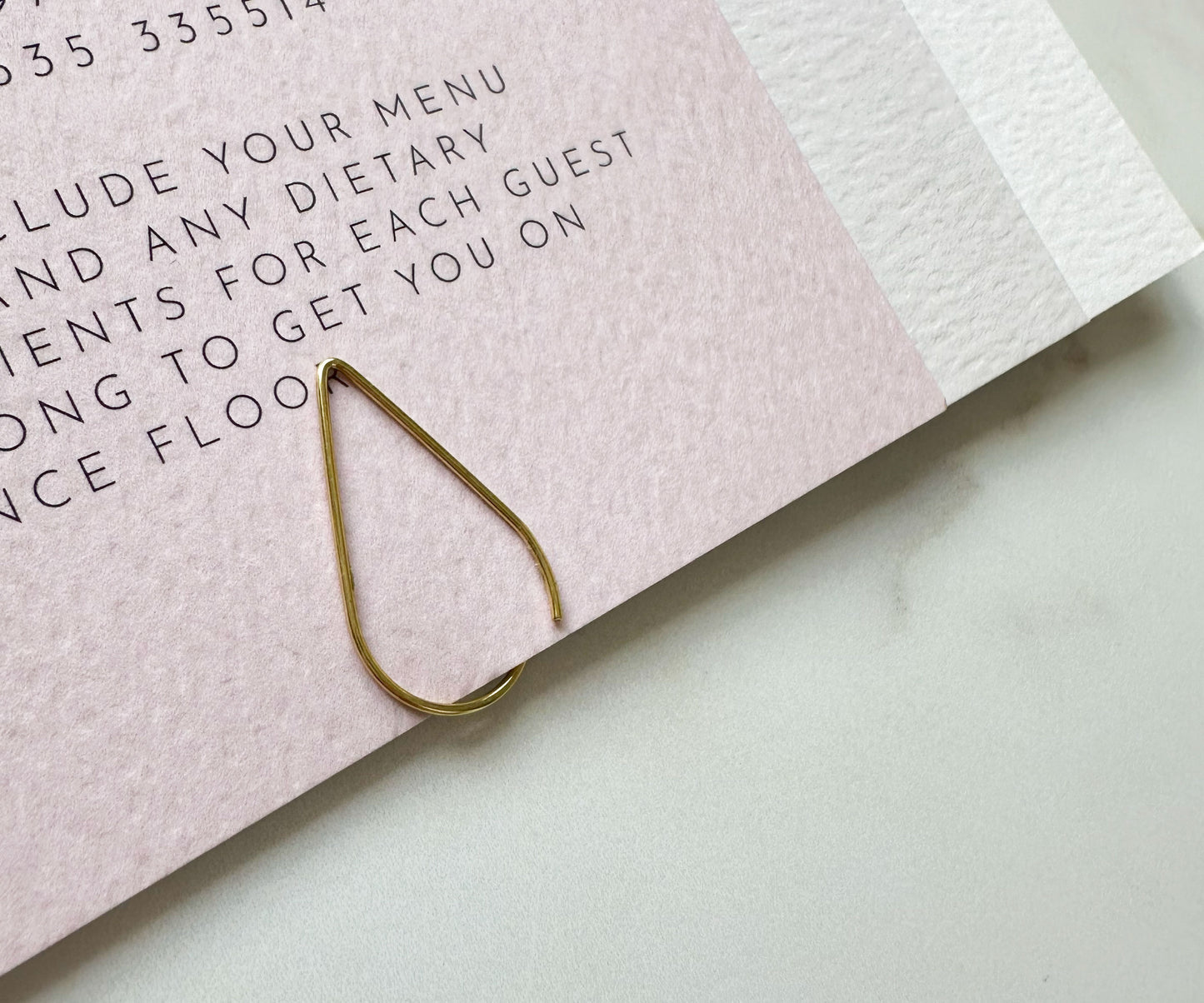 Teardrop Paperclip | Gold