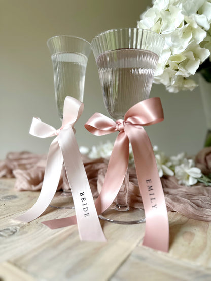 Personalised Place Name Glass Ribbons