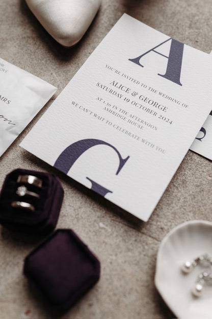 Calypso Wedding Invitation | Two Card Suite