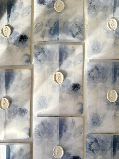 Cora Vellum Wrap | Dusky Blue