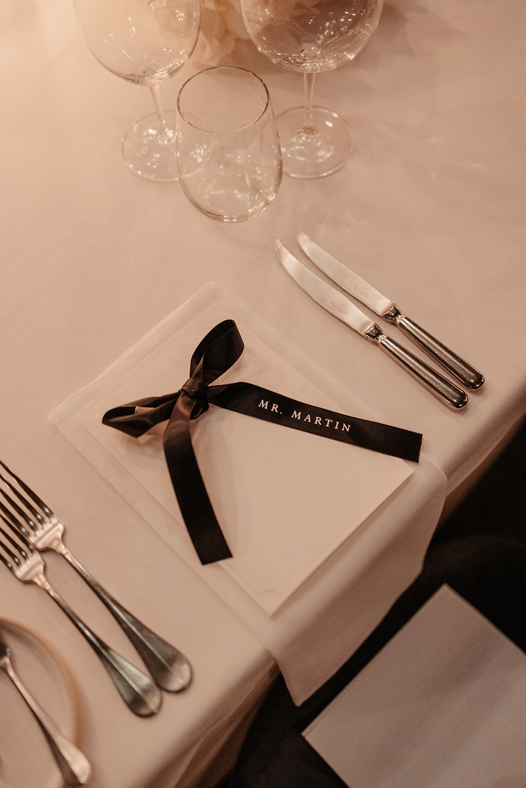 Personalised Wedding Guest Ribbon Place Names – Forever Paper Co