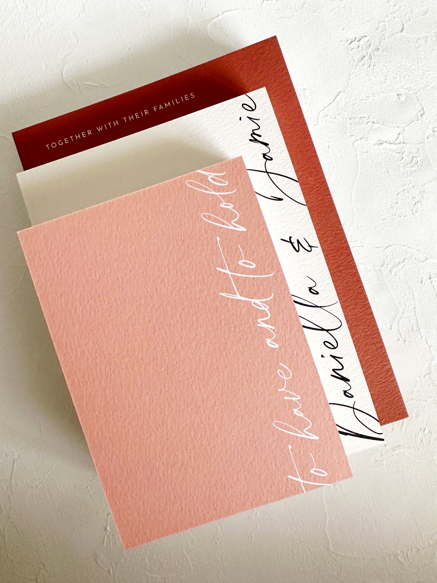 Aura Wedding Invitation | Three Card Suite