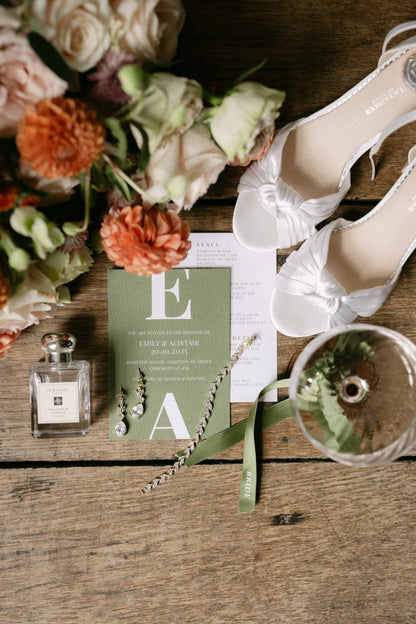 Calypso Wedding Invitation | Two Card Suite