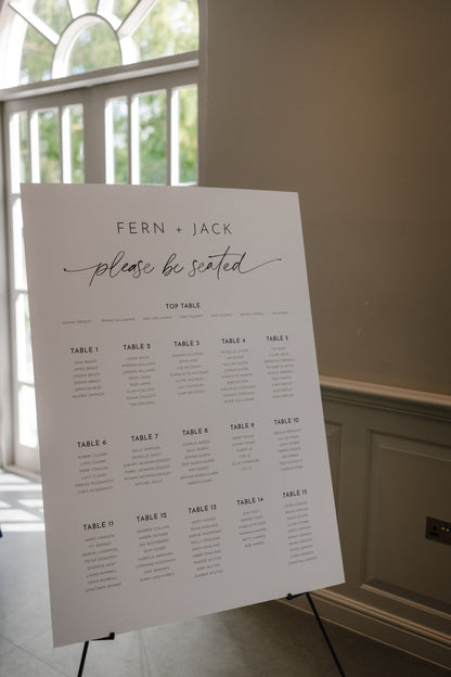 Odite Sign | Table Plan