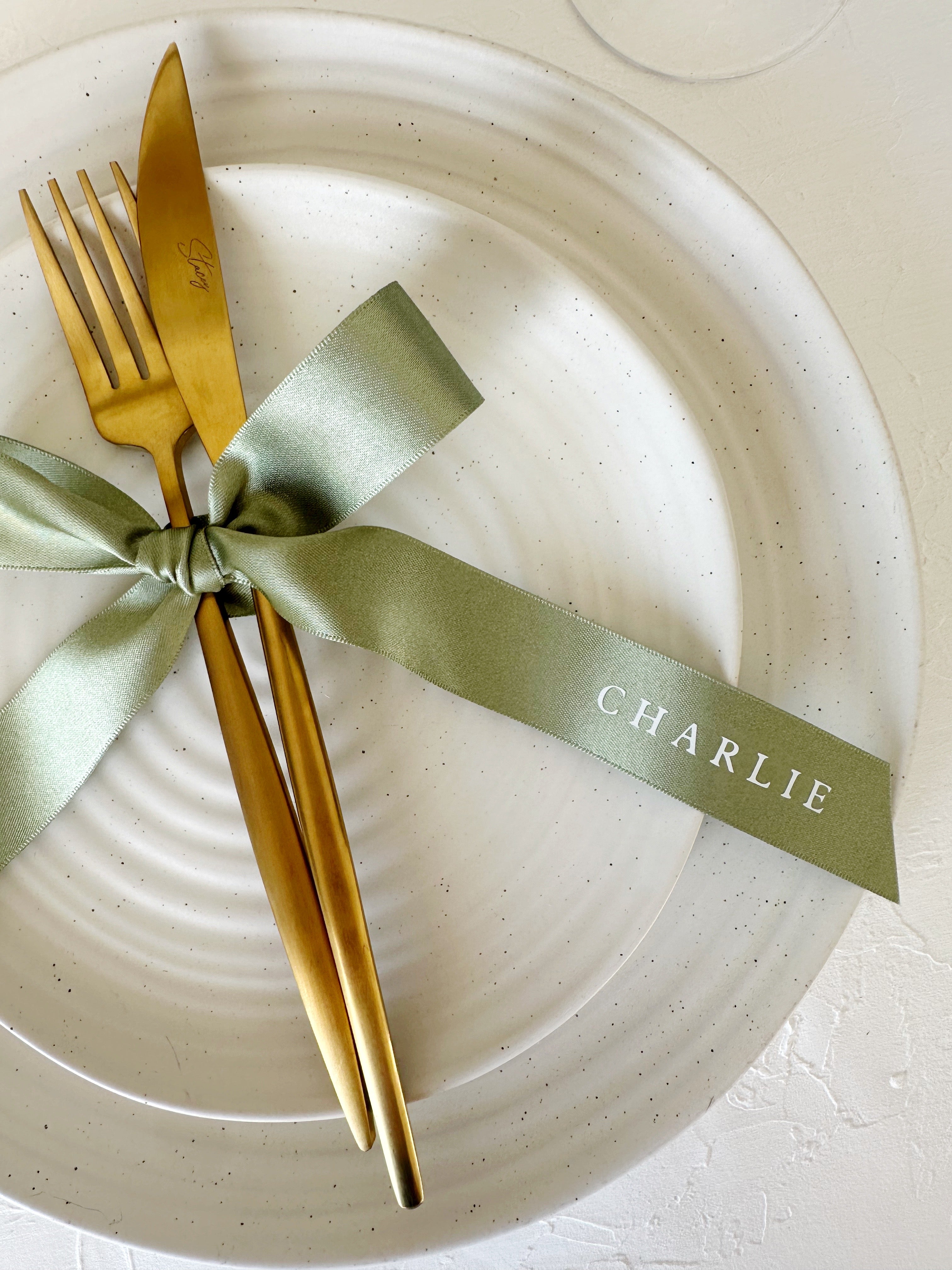 Personalised Wedding Guest Ribbon Bow Place Names – Forever Paper Co