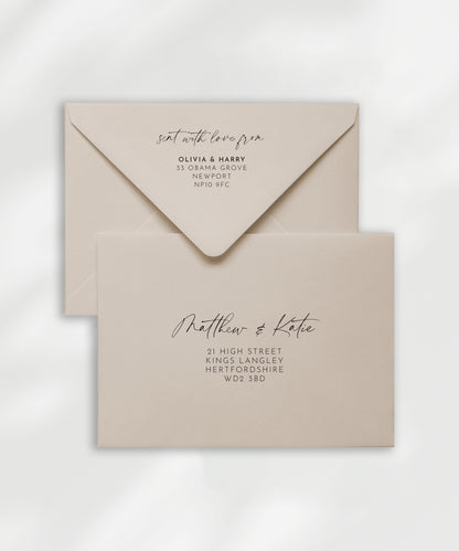 Aura Envelope Name & Address Printing