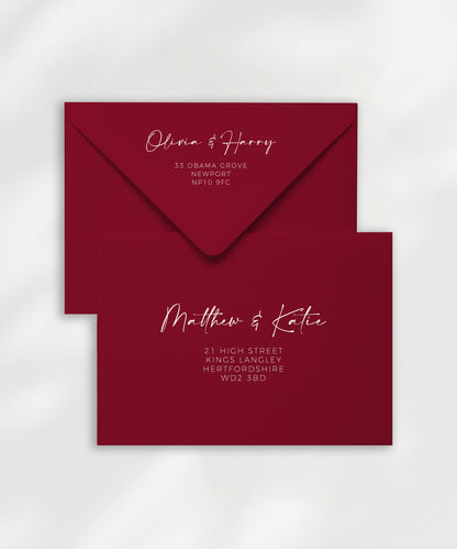 Maia Envelope Address Printing