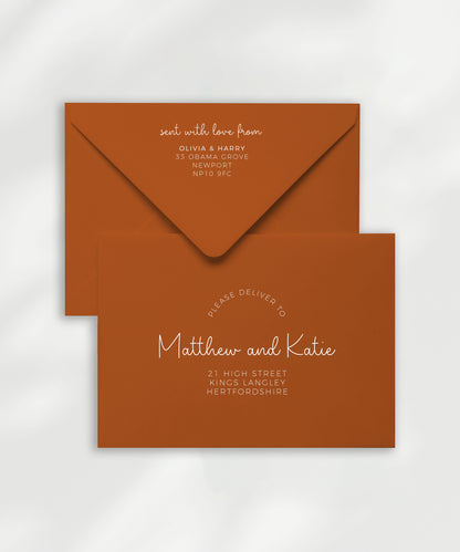 Calli Envelope Address Printing