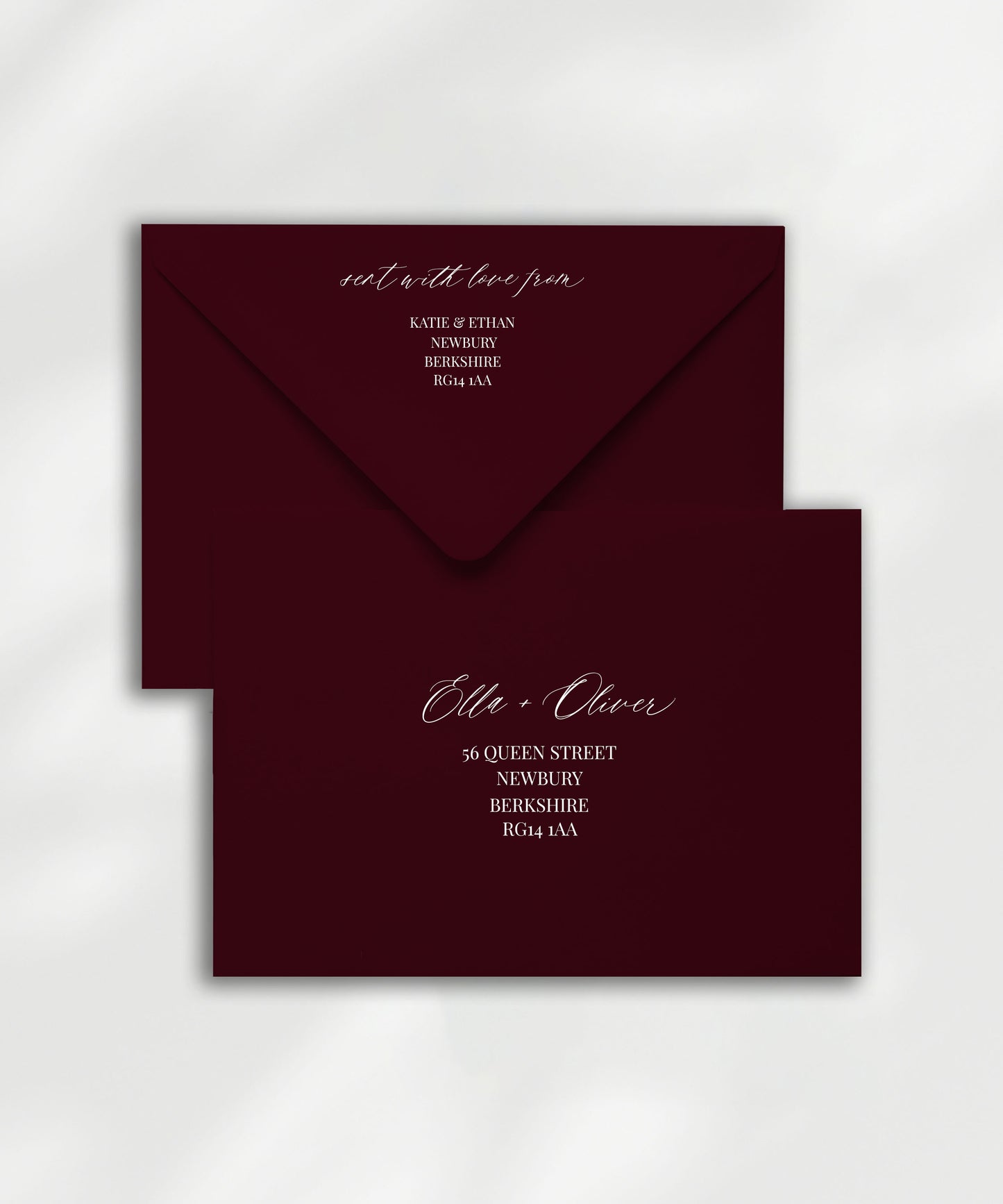 Ophelia Envelope Name & Address Printing