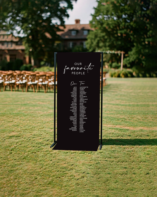 Maia Sign | Cloth Table Plan