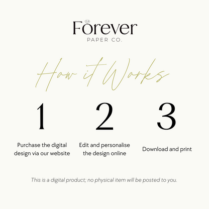 Persephone Table Number Cards | Print at Home