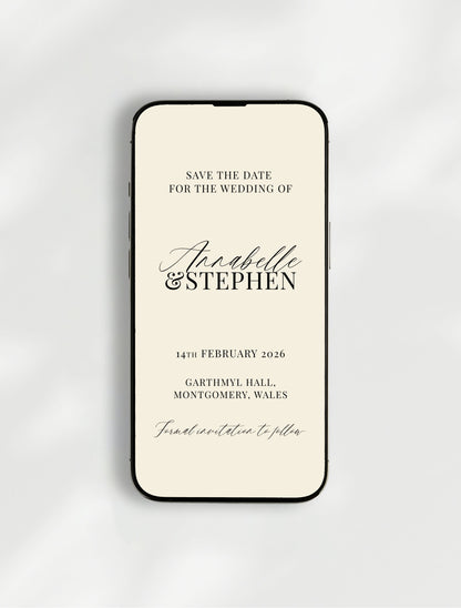 Ophelia Save the Date | Digital E-Invite