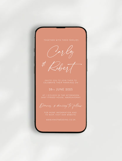 Aura Wedding Invitation | Digital E-Invite