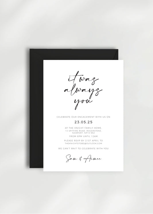 Maia Engagement Party Invitation