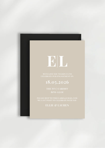 Calypso Engagement Party Invitation