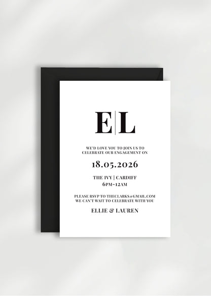 Calypso Engagement Party Invitation